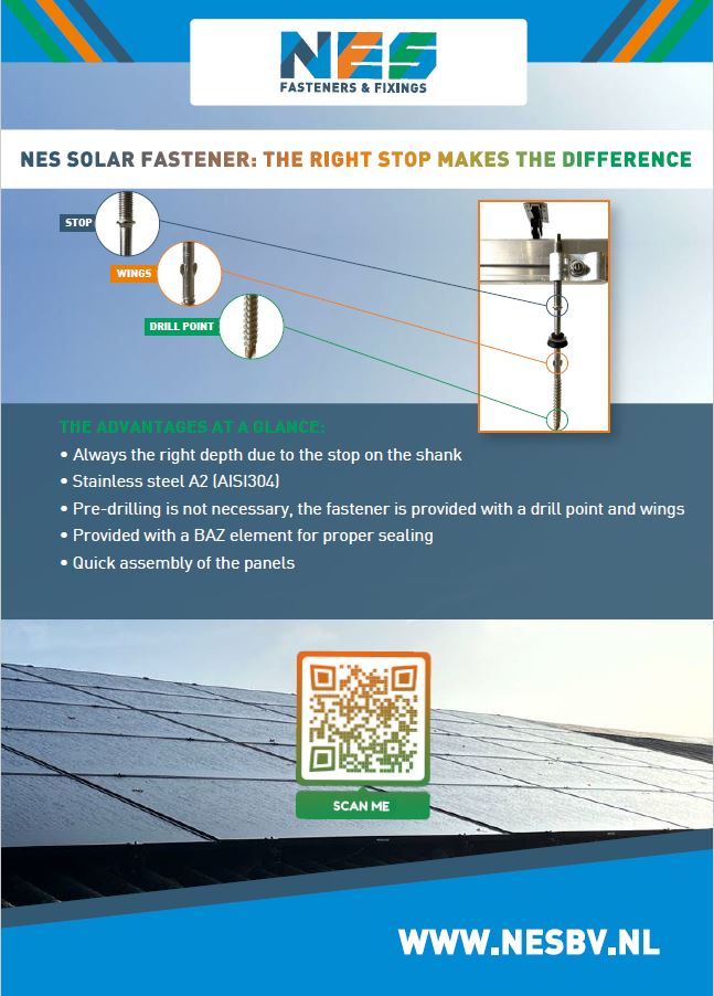 NES introduces: The NES Solar Fastener